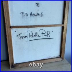 Original Paul Blaine Henrie San Francisco California Twin Peaks Park Oil Panting
