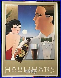 Original Poster Houlihans Bar Guinness Beer San Francisco California Black Tie