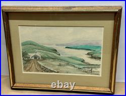 Original Watercolor Painting The Inlet San Francisco California