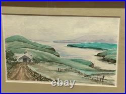 Original Watercolor Painting The Inlet San Francisco California