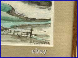 Original Watercolor Painting The Inlet San Francisco California