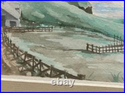 Original Watercolor Painting The Inlet San Francisco California