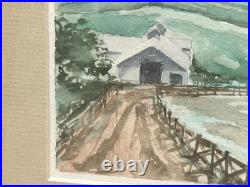 Original Watercolor Painting The Inlet San Francisco California