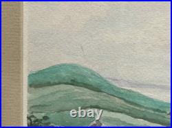 Original Watercolor Painting The Inlet San Francisco California