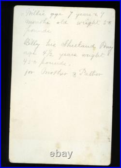 Outdoor ID'd stockton california boy riding horse + note! 1800s cabinet photo