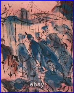 Pascal Cucaro Original Oil Painting Abstract Figurative San Francisco California