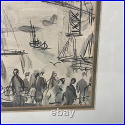 Pascal Cucaro Watercolor Etching Print scene of San Francisco California