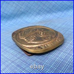 Podesta Divers Belt Buckle Ocean Cast Brass San Francisco California Vtg. QRT892