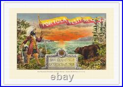 Portola Festival San Francisco California Vintage Travel Poster 1909