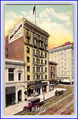 Postcard California San Francisco Herbert Bachelor Hotel German Grill 1910s