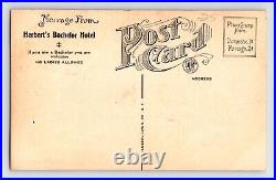 Postcard California San Francisco Herbert Bachelor Hotel German Grill 1910s