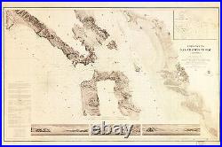 Poster, Many Sizes Map Of Entrance San Francisco Bay California 1859