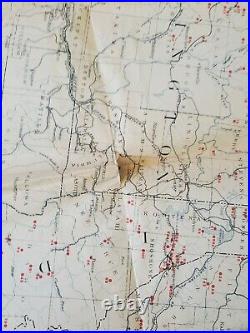 RARE 1907 Map of The Mining Districts of the Western States Geological Survey