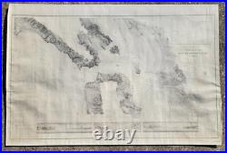 RARE Antique Chart/Map Entrance To SAN FRANCISCO BAY California 1859 A. D. BACHE