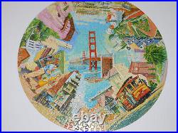RARE Vintage 1965 Springbok SAN FRANCISCO California COMPLETE Round Puzzle C921