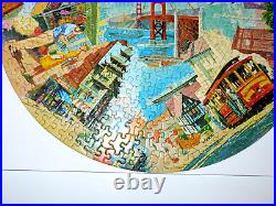 RARE Vintage 1965 Springbok SAN FRANCISCO California COMPLETE Round Puzzle C921
