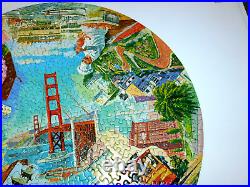 RARE Vintage 1965 Springbok SAN FRANCISCO California COMPLETE Round Puzzle C921