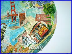 RARE Vintage 1965 Springbok SAN FRANCISCO California COMPLETE Round Puzzle C921