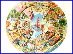 RARE Vintage 1965 Springbok SAN FRANCISCO California COMPLETE Round Puzzle C921