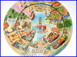 RARE Vintage 1965 Springbok SAN FRANCISCO California COMPLETE Round Puzzle C921