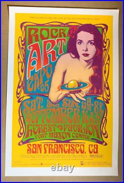 ROCK ART EXPO 1995 SAN FRANCISCO CALIFORNIA POSTER Signed by SCOTT McDOUGALL