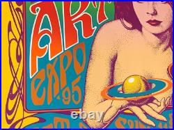 ROCK ART EXPO 1995 SAN FRANCISCO CALIFORNIA POSTER Signed by SCOTT McDOUGALL