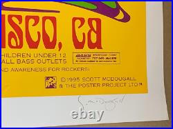 ROCK ART EXPO 1995 SAN FRANCISCO CALIFORNIA POSTER Signed by SCOTT McDOUGALL