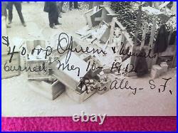 RPPC CHINATOWN real photo POSTCARD san francisco ROSS ALLY police 1912 dug ruins