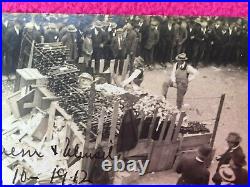 RPPC CHINATOWN real photo POSTCARD san francisco ROSS ALLY police 1912 dug ruins