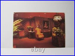 RPPC Color California State Lobby of San Francisco Little Hotel Crazy Horse