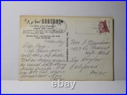 RPPC Color California State Lobby of San Francisco Little Hotel Crazy Horse