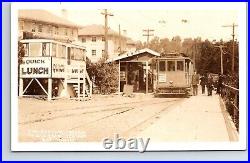 RPPC Real Photo Postcard California San Francisco Presidio Stockton St Lunch