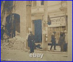 Rare 1906 California Earthquake San Francisco Original Photo Eddy & Filmore 7/8