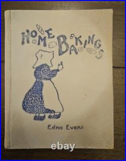 Rare 1912 California San Francisco Cookbook Home Bakings Edna Evans