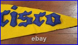 Rare 1921 32 SAN FRANCISCO CALIFORNIA Hand Sewn Original Felt Pennant Rare 1921 32 SAN FRANCISCO CALIFORNIA Hand Sewn Original Felt Pennant
