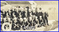 Rare 1922 Photo USS Yarborough DD-314 Warship Battleship Crew & Ship Pet Dog Rare 1922 Photo USS Yarborough DD-314 Warship Battleship Crew & Ship Pet Dog