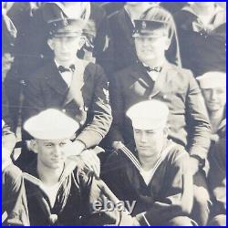 Rare 1922 Photo USS Yarborough DD-314 Warship Battleship Crew & Ship Pet Dog Rare 1922 Photo USS Yarborough DD-314 Warship Battleship Crew & Ship Pet Dog