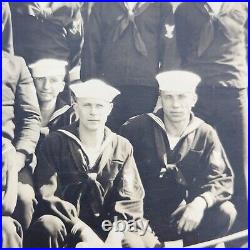 Rare 1922 Photo USS Yarborough DD-314 Warship Battleship Crew & Ship Pet Dog Rare 1922 Photo USS Yarborough DD-314 Warship Battleship Crew & Ship Pet Dog