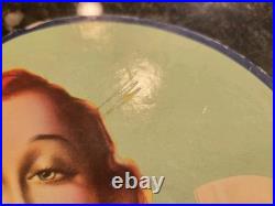 Rare 1930s Antique ACME Beer Cardboard Fan Beer Sign San Francisco, California