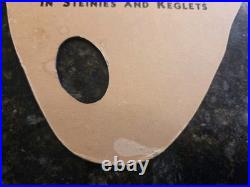 Rare 1930s Antique ACME Beer Cardboard Fan Beer Sign San Francisco, California