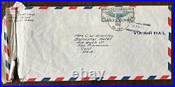 Rare 1941 Us Cover From Naval Construction Camp Midway Island To San Francisco