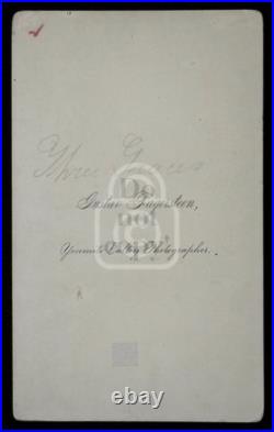 Rare Cabinet Photo, 3 Graces, Yosemite. Gustav Fagersteen. California. C 1870's