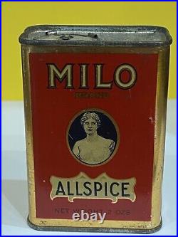 Rare Early Allspice Spice Tin Milo Coffee San Francisco California Antique AFAA