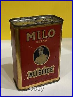 Rare Early Allspice Spice Tin Milo Coffee San Francisco California Antique AFAA
