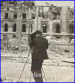 Rare! San Francisco California Earthquake Photographer Stereoview Photo 1906