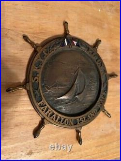 Rare San Francisco Yacht Club Farallon Island Race 1939 P. I. C. Y. A. Bronze Metal