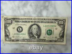 Rare! Series 1990 $100 bill District #12 San Francisco, California