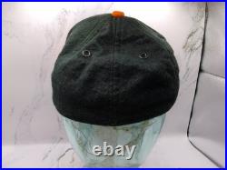 Rare Vintage San Francisco Giants Hat Boys Medium Black Orange Brim Wool 1950s