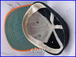 Rare Vintage San Francisco Giants Hat Boys Medium Black Orange Brim Wool 1950s