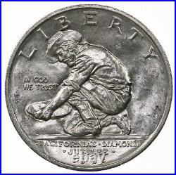 Raw 1925-S California 50C Uncertified Ungraded San Francisco Silver Half Dollar